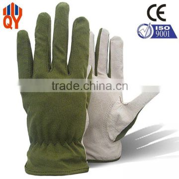Factory Price Pigskin Leather Safety Truck Drivers Driving Gloves