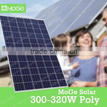 Moge best wholesale 4BB 300 305 310 315 320 watt photovoltaic solar panel with high quality