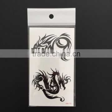 WM132--Tribal Dragon Wild Tattoo Sticker