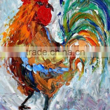 modern anima lcock oil painting for decoration wall
