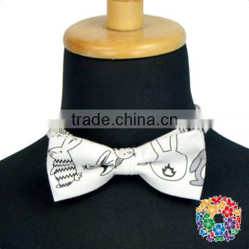 Cute Rabbit Prints Cheap Bow Ties Cotton Material Baby Tie Wholesale Gentleman Boys Bow Ties In Yiwu China