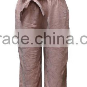 Ladies Spaghetti Strap Long Pants Design 100% Silk Evening Jumpsuits