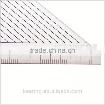 Shanghai kearing 3mm acrylic triangular ruler surface printing bevel length 40cm#T046
