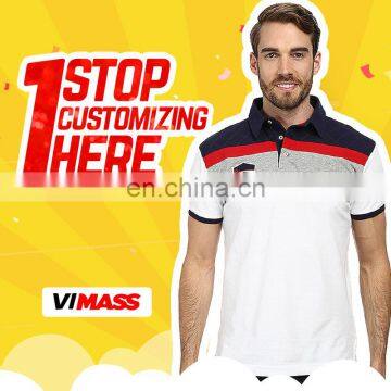 Popular men polo striped style wholesale men collar striped polo t shirt