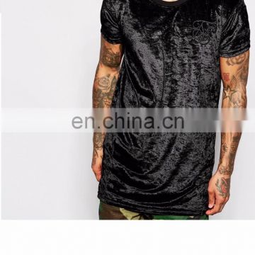 black elongated t shirt - fashion customized elongated t shirts