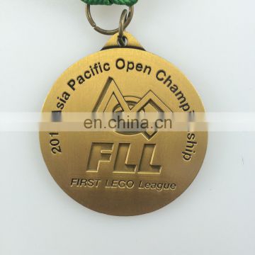 Zinc alloy casting medal antique brass plating medal sporting personalized medal
