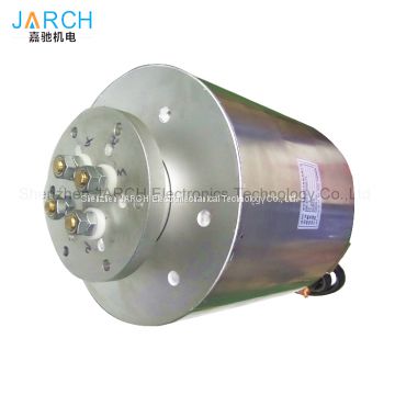 High Current Slip Ring Flanges slip ring rotary joint for cnc tour machine