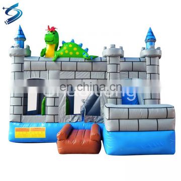 Large Biggest Sesame Street Bouncer Castle Cheap Kids China Inflatable Jumping Animal Dinosaur Bounce Bouncy Castle