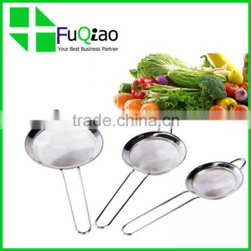 High Quality Cooking Tools food grade Fine Mesh Stainless Steel Mesh Strainers Set of 3                        
                                                Quality Choice
