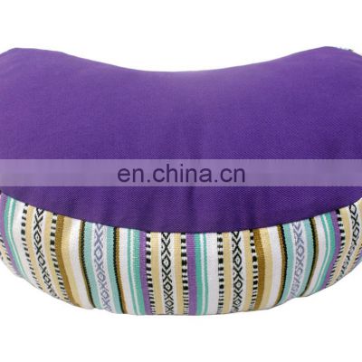 Custom Logo And Private Label Half Moon Crescent Meditation Cushion For Neck Buy At Affordable Price