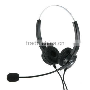telephone style cvc noise cancelling headset