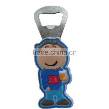 Cartoon PVC wine bottle opener for primotion gift