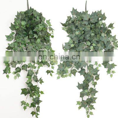 2021 Wholesale Greenery Artificial Ivy Leaves Vine Hanging Wall Creeper For Garden Home Decoration