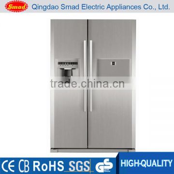 side by side french double door fridge refrigerator with ice maker