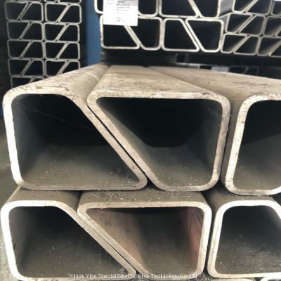 Pre galvanized iron tube oval shaped carbon steel pipe customized special shape steel pipe