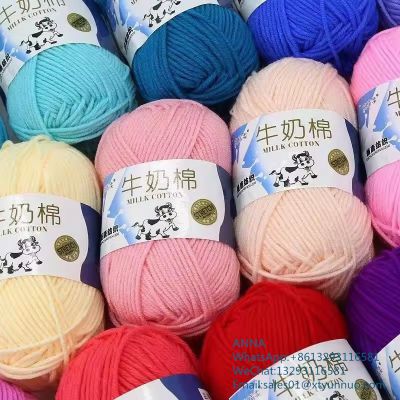 Various Colored Hand Knitting Cotton Milk Yarn
