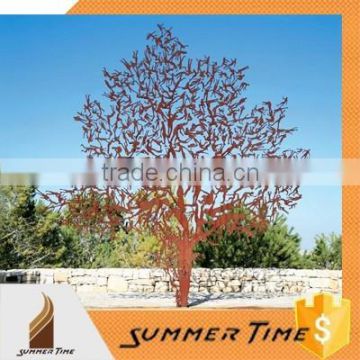 Modern popular corten steel tree sculpture for garden decoration