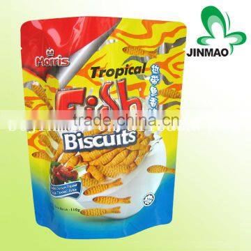 Gravure printing stand up seal food bags plastic packing