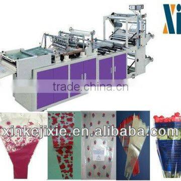 Newest Factory Supplier Good Quality Fully Automatic Plastic Abnormity bags/Flower Bags/Nabla Type Bags Making Machine