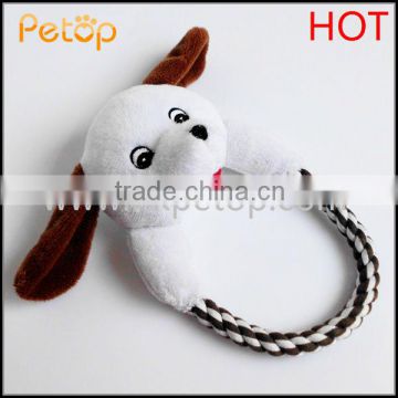 Animal Head Cotton Rope Souding Dog Toy Supplier