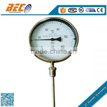 (WSS-511) 150mm super large size waterproof economical cost bottom thread outdoor terracotta thermometer
