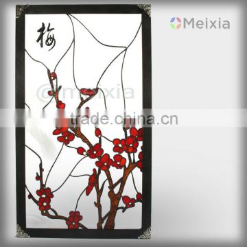 customized art tiffany style stained glass window panel for home decoration piece                        
                                                Quality Choice