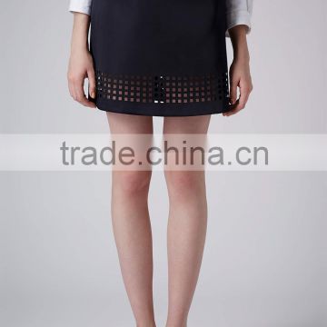 2014 new design black straight skirt for jacket