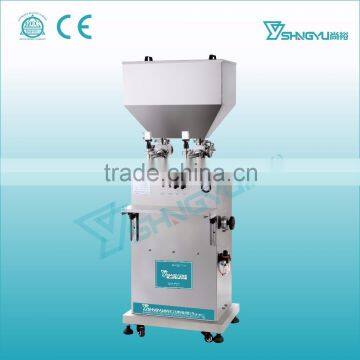 Alibaba China Shangyu supplier stainless steel semi automatic cosmetic liquid filling machine