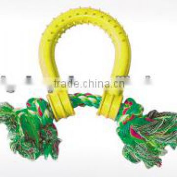 Pet Rubber and Rope Toy