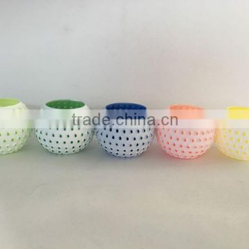 Good quality glass candle cup candlestick glass crafts from home decoration
