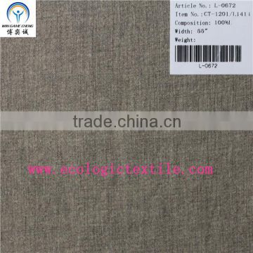 14*14 pure linen single coated fabric