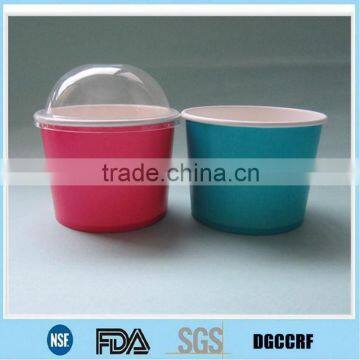 Disposable ice cream cups and dome lids/ Custom printed paper bowl/ Cheap soup paper bowl with lid