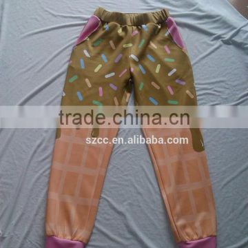 Wholesale ice cream sweatpants,colored sweatpants