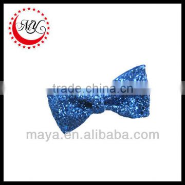 Beautiful light blue glitter hair bows(approved by BV)                        
                                                Quality Choice