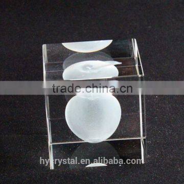 2016 cheap square crystal bank for 3d laser crystal engraving