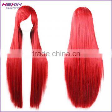 80cm Attractive Women Long Red Highlights Synthetic Wigs                        
                                                Quality Choice