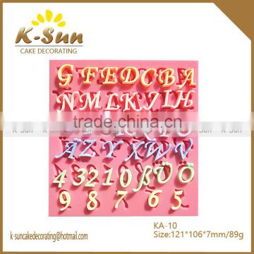 K-sun cake decorative tools art letters Silicone mold reposteria