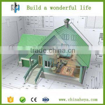 Movable prefab duplex 2 floor light steel villa for sale