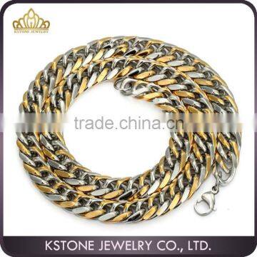 KSTONE Factory Price China Supplier Stainless Steel Solid Heavy Link Chain Necklace