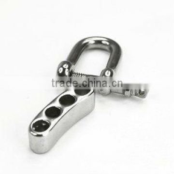 316 grade stainless steel D shackle with adjustable bar