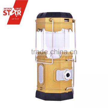 1W+6LED Portable Rechargeable Camping Lantern Solar LED Lantern