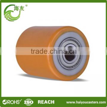 small industrial roller wheel and scaffolding roller with PU wheel on nylon center