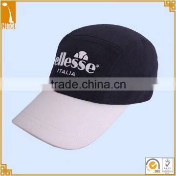 Common fabric 5 panels custom sports cap