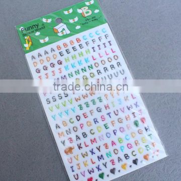 Self adhesive fabric sticker,alphabet sticker,resin sticker
