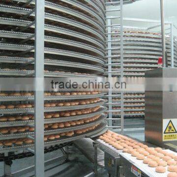 stainless steel spiral freezer ,bread hamburger toast spiral cooling tower(manufacturer)