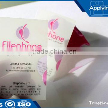 LF/HF pvc transparent smart card contactless RFID business card with inkjet printing