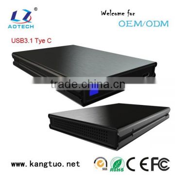 OEM SSD HDD Enclosure with USB3.1 Type-C