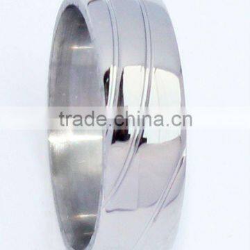 2012 fashion round hot sell titanium ring / wholesale price jewelry