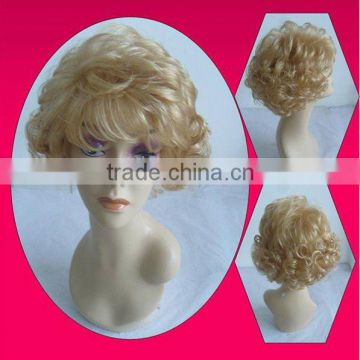 Hot-selling Short Curl Full Lace Wig For White Women