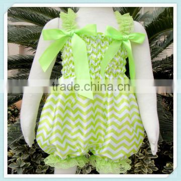 hot selling chevron bubble knickers with two bows for lovely girls fashion satin pants with lace trim wholesale rompers jumpsuit